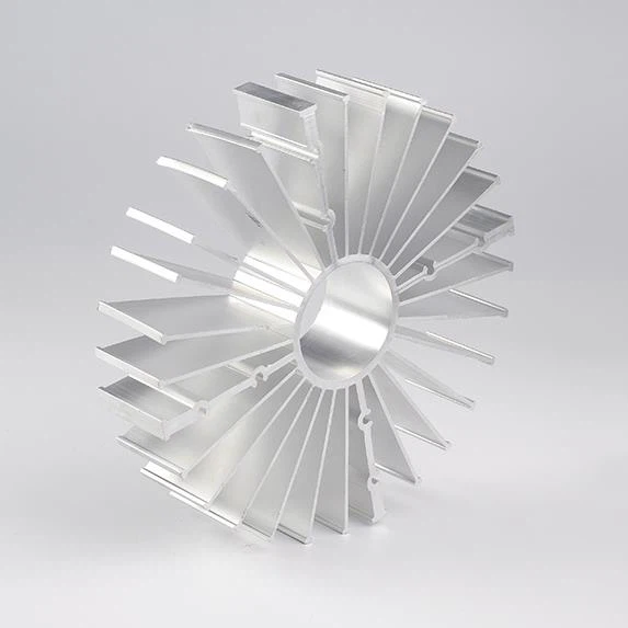 Custom Colored Anodized Large Aluminum Heat Sink Radiator Sun Flower LED Electronics CNC Stamping