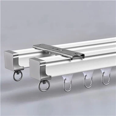 Double Curtain Track Wall Mount