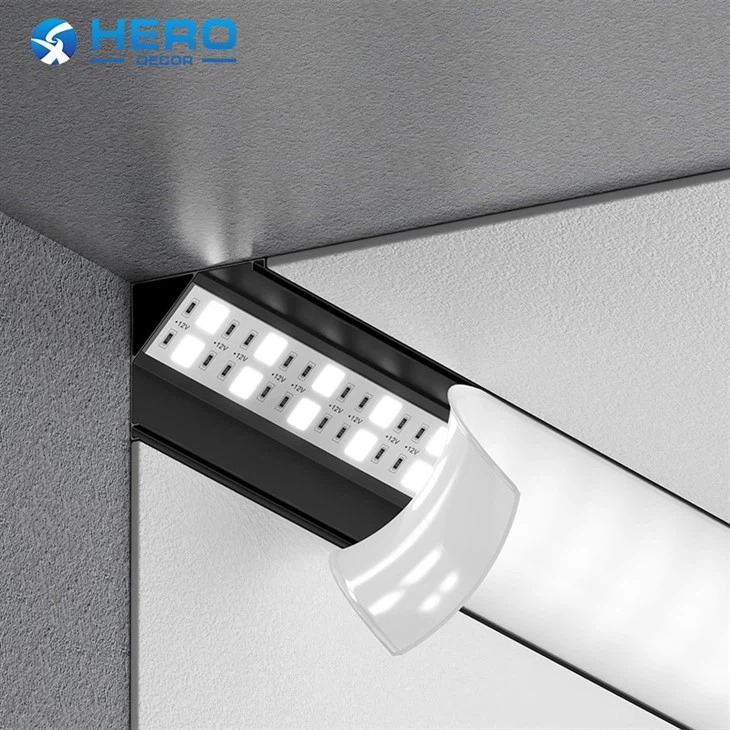 Corner Mount Aluminum Led Profile Housing