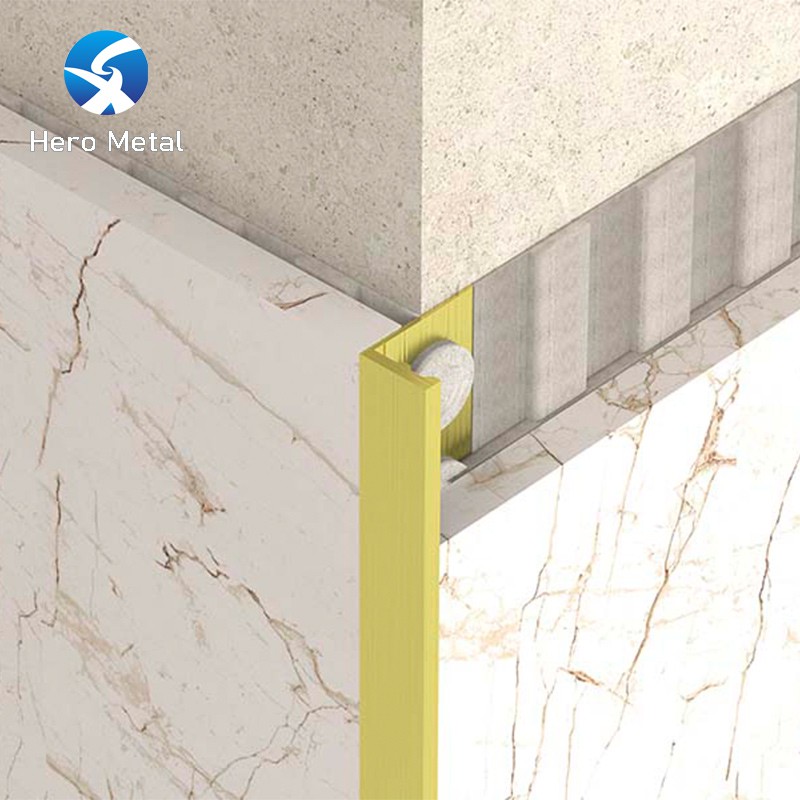 cepillo para azulejos de aluminio dorado cepillo para azulejos de aluminio dorado