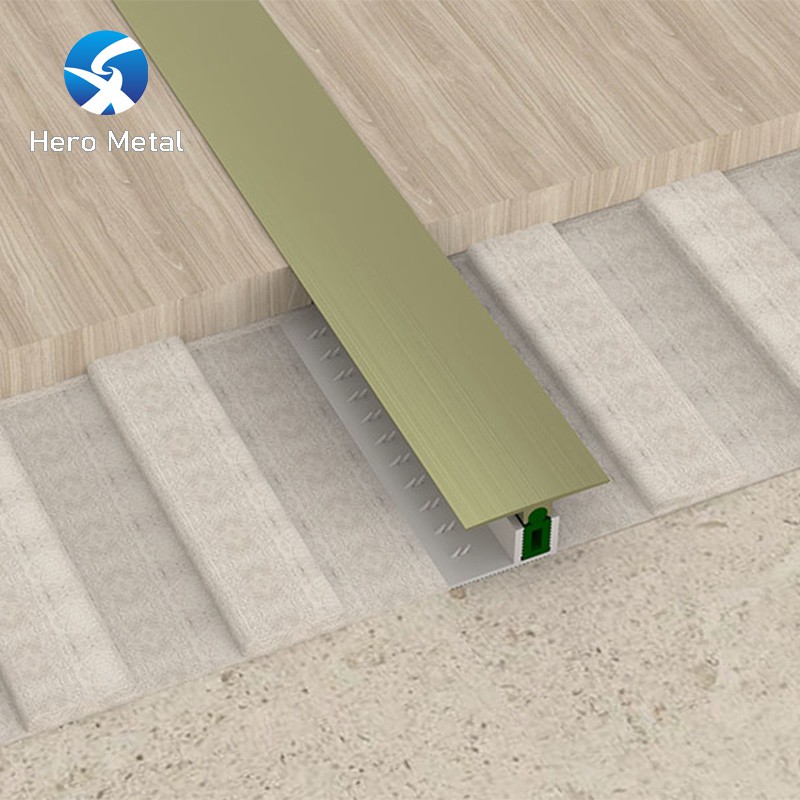 black floor transition strip