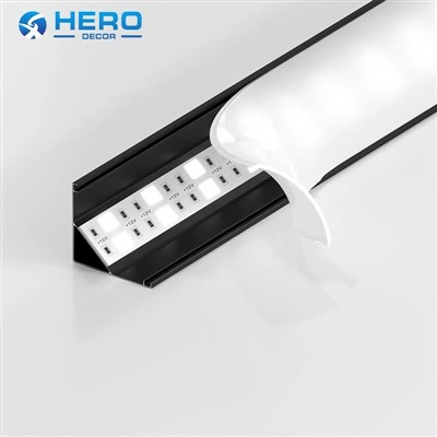 Corner Mount Aluminum Led Profile Housing factory