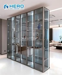 Arm-Supporting Glass Cabinet wine Cabinet